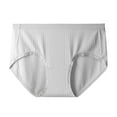 thumbnail image 1 of Bigersell Period Underwear Clearance Seamless Cheeky Underwear Women Tangas Panty Style P-1006 Spandex Thong Panties Ladies Thong Briefs High Waist Women's Panties Gray L, 1 of 2