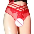 thumbnail image 1 of Bigersell Period Underwear Clearance Women's Boy Short Panties Thong Panty Style P-115 Nylon Period Panties Ladies Cotton Thongs Briefs Mid Waist Women's Briefs Red L, 1 of 5
