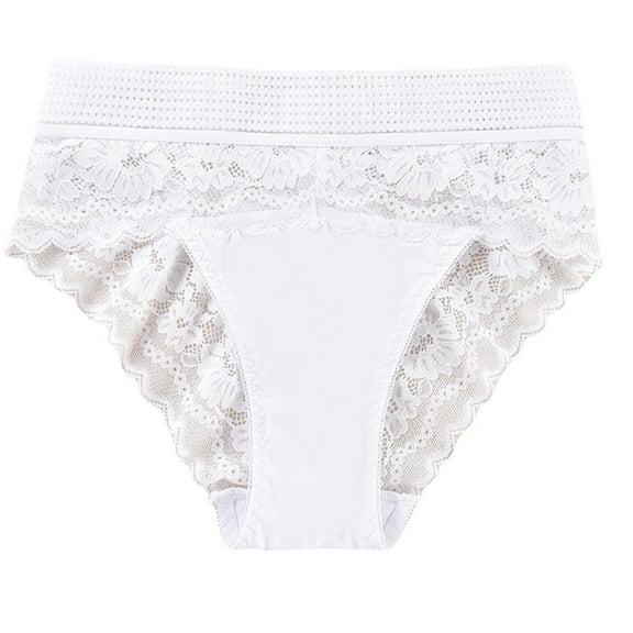 Bigersell Period Underwear for Teens Clearance Cute Panties Period Panty Style P-35 Spandex Shaping Panties High Waisted Thong Underwear Briefs High Waist Women's Panties White XL