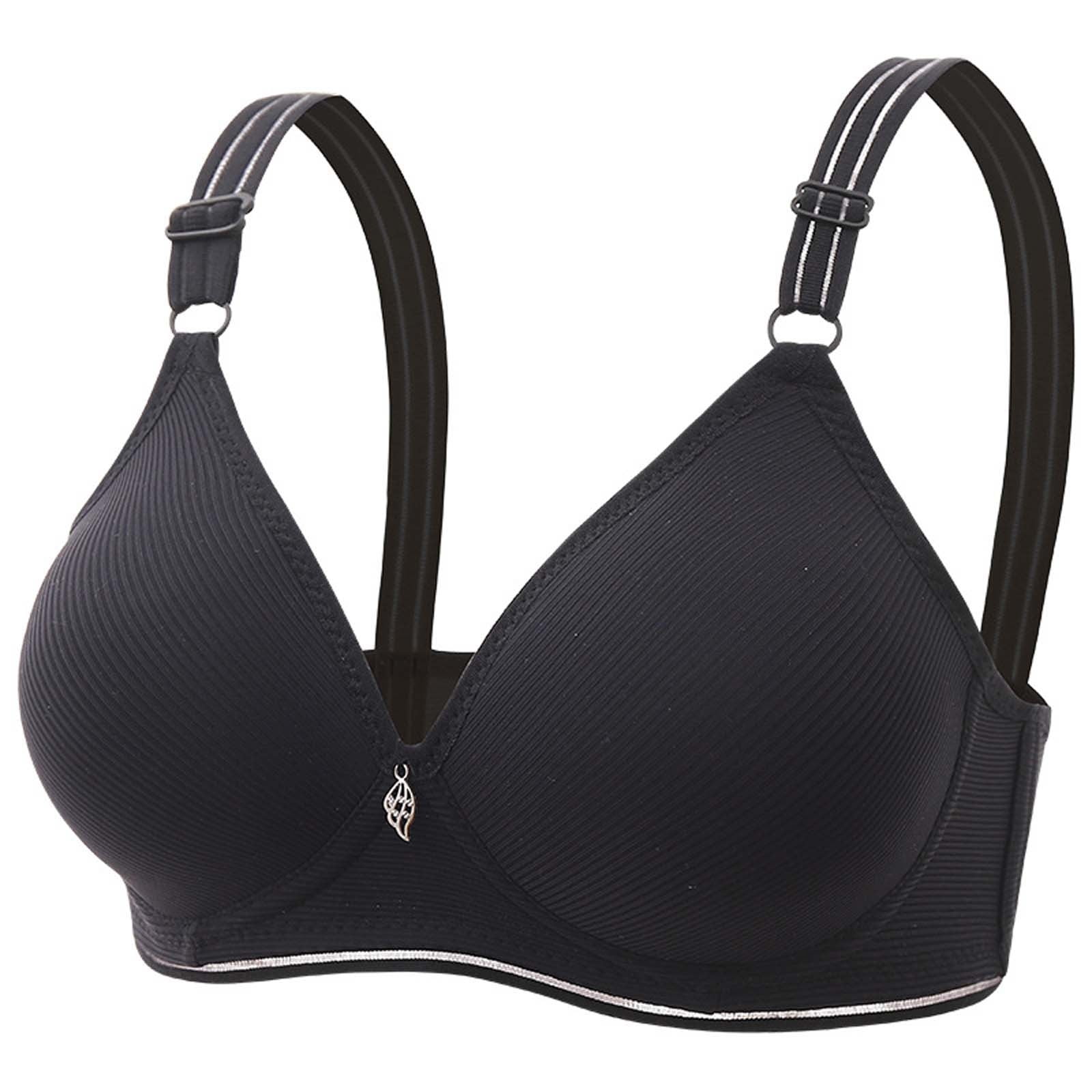 Bigersell Padded Bras Deals Comfortable Sports Bras for Women Lace Bra  Style B4388 V-Neck Back-Smoothing Bras Hook and Eye Bra Closure Big & Tall  Size Cute Bras for Women Gray 38/85B 