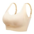 thumbnail image 1 of Bigersell Plus Size Sports Bras for Women Sale High Support Sports Bras for Women Convertible Bra Style C68 Lightly Lined Bras Hook and Eye Bra Closure Juniors Plus Size Longline Sports Bras Beige XL, 1 of 4