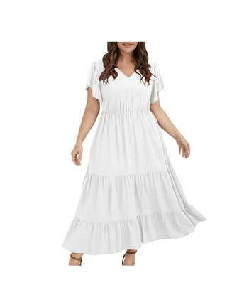 pbnbp Summer Boho Dress for Women V Neck Long Sleeve Tassel Plus Size Long  Lace Hollow Dress Vacation Beach Ethnic Style Maxi Dresses