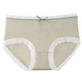 thumbnail image 1 of Bigersell Plus Size Underwear Clearance Womens Underwear Boy Shorts Panty Style P-896 Cotton Boyshort Panties Ladies Thong Briefs Mid Waist Women's Bikini Panties Green M, 1 of 5