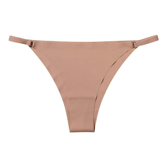 Bigersell Plus Size Underwear for Women 4X-5X Clearance Cute Underwear High Cut Panty Style P-1174 Cotton Boyshort Panties Ladies Cotton Thongs Briefs Mid Waist Women's Briefs Beige L