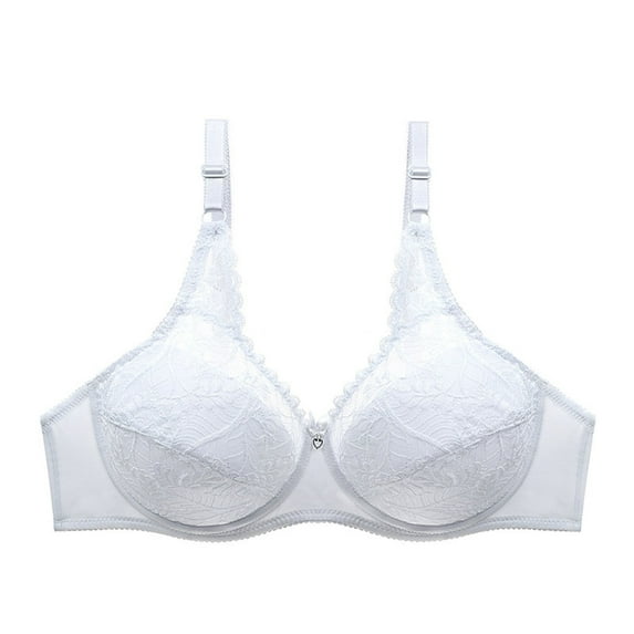 Bigersell Posture Bras for Women Deals Back Smoothing Bras for Women Push-Up Bra Style B5104 V-Neck Pullover Bras Hook and Eye Bra Closure Short Size Bras for Women Wirefree White S