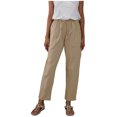 thumbnail image 1 of Bigersell Pull on Pants for Women Stretch Full Length Pants Women's Casual Pants Overalls European And American Overalls Trousers Pants Bootcut Pants for Ladies, 1 of 6