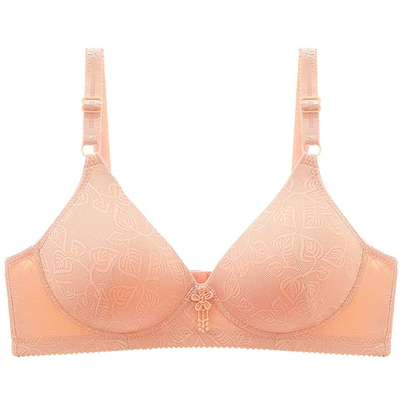 Bigersell Push up Bras for Women Plus Size Deals No Show Bras for Women Push-Up Bras Balconette Bra Style R-578 Comfort Bras for Women Sports Bras Womens Pullover Bra Hook & Eye Bra Closure Pink M
