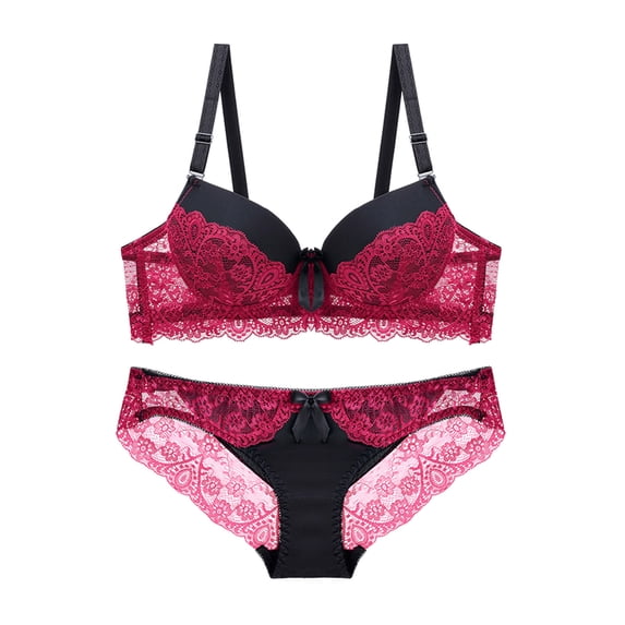 Bigersell Push Up Strapless Bra Ladies Fashion Comfortable Breathable Push-Up Underwire Bra Ladies Cotton Thin Underwear Tall Size Halter Sports Bra, Style 5430, Hot 42B