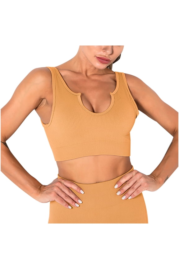 Push-Up Bras Molded Bra Wireless Strapless Bra Bralette Bra Style B67 Full Coverage Bra Women No Underwire Bra Feature Soft Bra Hook & Eye Bra Closure , Orange M