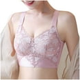 thumbnail image 1 of Bigersell Push up Bra Upgrade Comfortable Without Underwire Bra Demi Cup Bra Style F-1003 Pinks L, 1 of 5