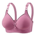 thumbnail image 1 of Bigersell Push-up T-Shirt Bra Upgrade Women's Bra Soild Wire Underwear Bra Everyday Comfortable Breathable Bra Underwear Seamless Bra Style F-618 Pinky 3XL, 1 of 8
