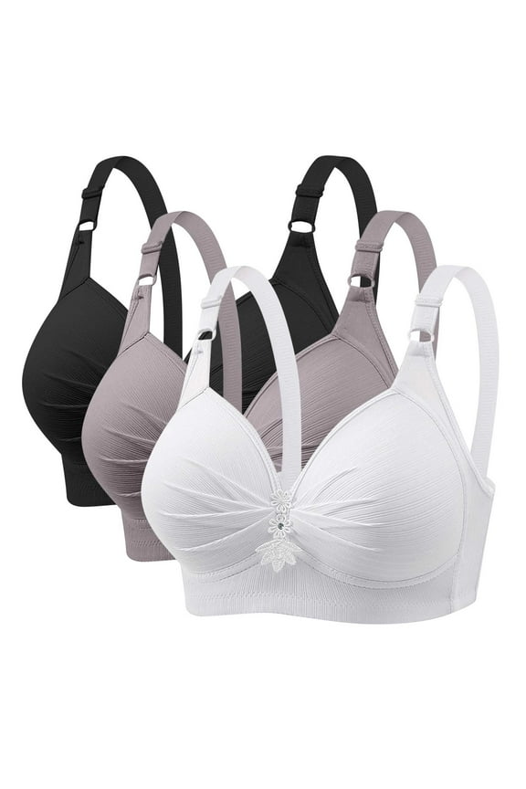 Pushup Bras for Women New Woman's Printing Push up Bras Plus Size Daily Bra Underwear No Underwire Padded Bra Style F-412 Multicolor XL