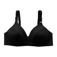 thumbnail image 1 of Bigersell Racerback Bras for Women Clearance Plus Size Bras Women Support Wireless Bra Sport Bra Style R-506 Sport Bras Plus Size Sports Bras Juniors Full-Coverage Bra Hook & Eye Bra Closure Black 38, 1 of 8