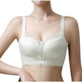 thumbnail image 1 of Bigersell Racerback Bras for Women Discouts Comfortable Without Underwire Bra Demi Cup Bra Style F-1012 Beige XL, 1 of 5