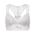 thumbnail image 1 of Bigersell Running Girl Sports Bra Soft Bras for Women Wirefree Ladies Bras No Underwire Push-up Bra Style B96 Bralette Bra Women Padded Bra Bandeau Bra for Women Girl Hook & Eye Bra Closure , White XL, 1 of 8