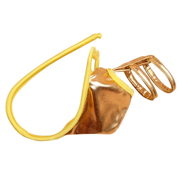 Bigersell Satin Panties Clearance Period Underwear High Cut Panty Style P-200 Cotton Boyshort Panties Ladies Thongs Briefs Mid Waist Women's Briefs Yellow One Size