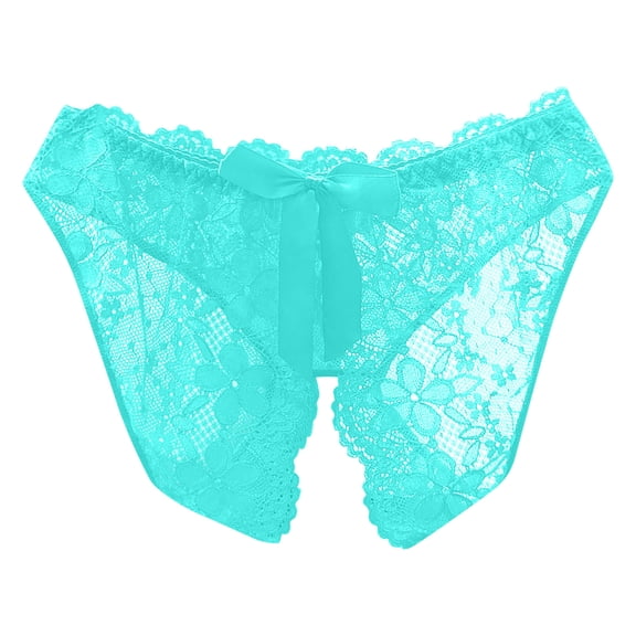 Bigersell Satin Panties Clearance Women's Underwear Cotton Period Panty Style P-596 Spandex Thong Panties Ladies Thongs Briefs High Waist Women's Panties Mint Green L