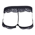 thumbnail image 1 of Bigersell Seamless Cheeky Underwear for Women Clearance Boyshort Underwear Women Boyshort Thongs Panty Style P-844 Cotton Plus Size Panties Thong Briefs Mid Waist Women Cheeky Panties Black M, 1 of 3