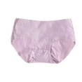 thumbnail image 1 of Bigersell Seamless Cotton Underwear for Women Clearance Matching Underwear Boy Shorts Panty Style P-945 Cotton Boyshort Panties Ladies Thong Briefs Mid Waist Women's Bikini Panties Purple XL, 1 of 3