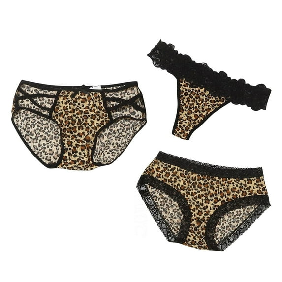 Bigersell Seamless High Waisted Underwear Clearance Cotton Underwear Women Cheeky Panty Style P-877 Nylon Brief Panties Lace Thong Briefs Mid Waist Women Cheeky Panties Brown XL