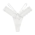 thumbnail image 1 of Bigersell Seamless High Waisted Underwear Clearance Womans Underwear Bikini Panty Style P-118 Spandex Thong Panties Ladies Thong Briefs High Waist Women's Bikini Panties White XL, 1 of 2