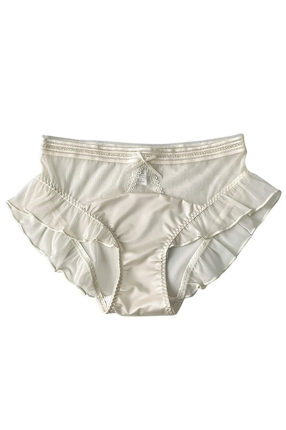 Seamless Panties Clearance Women's Boy Short Panties Briefs Panty Style P-1931 Polyester Cheeky Panties Ladies Underwear Thong Briefs High Waist Women's Panties Beige L