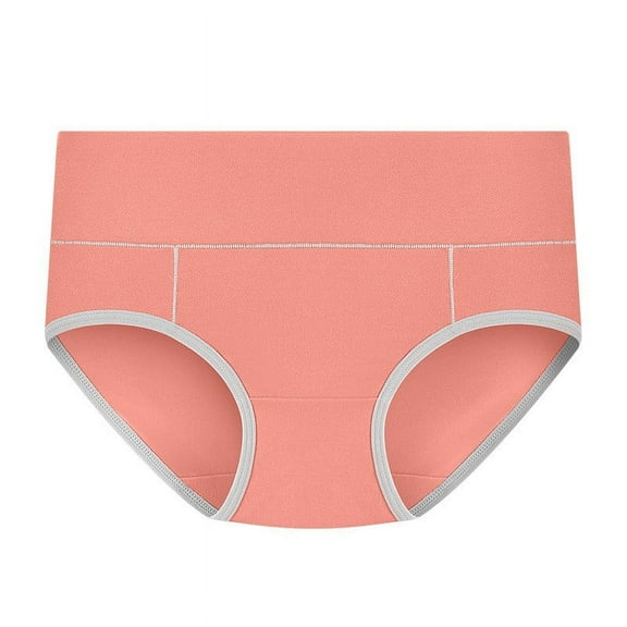 Bigersell Seamless Panties for Women Clearance Woman Underwear Cotton Boy Shorts Panty Style P-1598 Cotton Plus Size Panties Plus Size Thongs Briefs Mid Waist Women's Bikini Panties Orange 5Xl