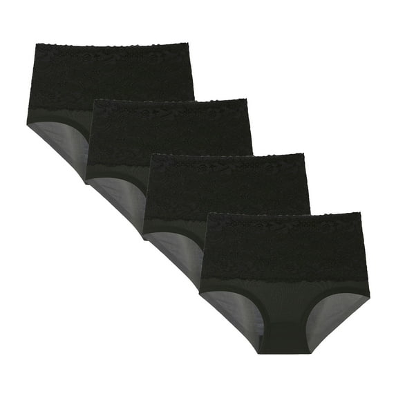 Bigersell Seamless Panties for Women Clearance Women Panties Seamless Panty Style P-729 Polyester Cheeky Panties Ladies Seamless Thong Briefs High Waist Women's Bikini Panties Black M