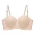 thumbnail image 1 of Bigersell Seamless Push up Bras Women Padded Brassiere with Underwire Comfortable Wireless Bras Back Hook and Eye Closure Everyday Bras Underwear Womens Sports Bras Pink L, 1 of 3