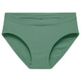 thumbnail image 1 of Bigersell Seamless Underwear for Women Thong Clearance Womens Boxers Briefs Underwear Bikini Panty Style P-1692 Polyester Cheeky Panties Seamless Thongs Ladies Briefs Women's Panties Green M, 1 of 3