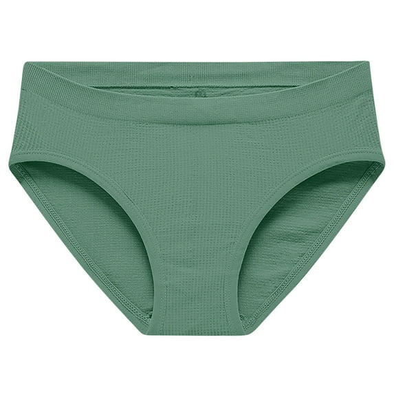 Bigersell Seamless Underwear for Women Thong Clearance Womens Boxers Briefs Underwear Bikini Panty Style P-1692 Polyester Cheeky Panties Seamless Thongs Ladies Briefs Women's Panties Green M