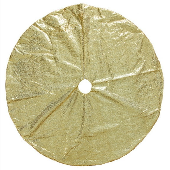 Bigersell Sequin Christmas Tree Skirt 35" Sequins Tree Skirts for Xmas Tree Decorations and Ornaments Round Christmas Tee Mat Christmas Holiday Party Decorations Gold 35 Inch