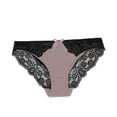 thumbnail image 1 of Bigersell Shapewear Underwear Clearance Cotton Boyshort Underwear Women Seamless Panty Style P-1083 Polyester Cheeky Panties Ladies Thong Briefs High Waist Women's Bikini Panties Black M, 1 of 3