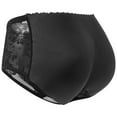thumbnail image 1 of Bigersell Shapewear Underwear Clearance Womens Underwear Cotton Tangas Panty Style P-405 Spandex Thong Panties Ladies Thong Briefs High Waist Women's Panties Black L, 1 of 5
