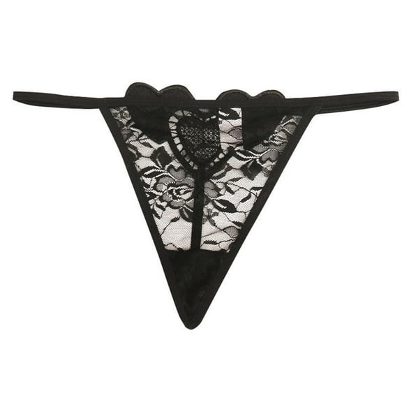 Bigersell Shaping Underwear for Women Clearance Lace Underwear G-Strings Panty Style P-611 Nylon Period Panties Seamless Thong Briefs Mid Waist Women's Bikini Panties Black One Size