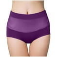 thumbnail image 1 of Bigersell Shaping Underwear for Women Clearance String Bikini Underwear Women Bikini Panty Style P-59 Spandex Shaping Panties Thongs Briefs High Waist Women's Bikini Panties Purple L, 1 of 6