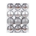 thumbnail image 1 of Bigersell Shatterproof Balls Ornaments 24pcs 2.36 Inch Christmas Tree Ornaments Sets Plastic Christmas Balls Ornaments Hanging Ornaments for Holiday Party Home Decorations Silver, 1 of 4