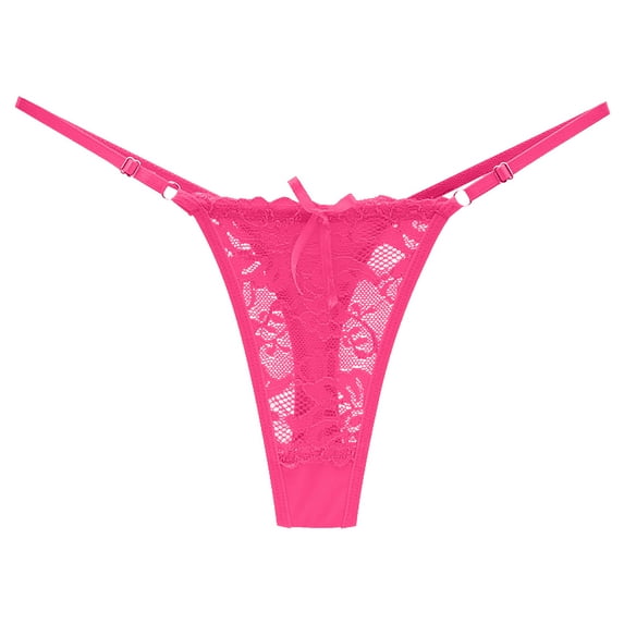 Bigersell Sheer Panties Clearance Cotton Bikini Underwear Women Cheeky Panty Style P-599 Nylon Period Panties Lace Thongs Briefs Mid Waist Women Cheeky Panties Hot Pink One Size