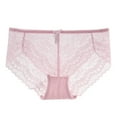 thumbnail image 1 of Bigersell Sheer Panties Clearance Cotton Bikini Underwear Women Thong Panty Style P-1463 Nylon Period Panties Ladies Thongs Briefs Mid Waist Women's Briefs Pink XL, 1 of 3