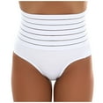 thumbnail image 1 of Bigersell No Show Underwear for Women Clearance Womens Cheeky Panties Cheeky Panty Style P-1874 Nylon Period Panties G String Thong Briefs Mid Waist Women Cheeky Panties White XL, 1 of 4