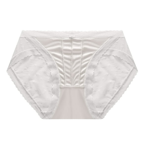 Bigersell Silk Panties for Women Clearance Ladies Underwear Panties Cotton Boyshort Thongs Panty Style P-1928 Cotton Plus Size Panties Ladies Thongs Briefs Mid Waist Women Cheeky Panties White XL