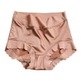 thumbnail image 1 of Bigersell Silk Panties for Women High Waisted Seamless Underwear Comfortable Full-Coverage Briefs Panty Underpants No Show Underwear Pink M, 1 of 3