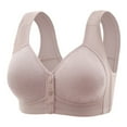 thumbnail image 1 of Bigersell Sleep Bras for Women V-Neck Wire-Free Bra Support Women Cozy Bra T-Shirt Bra Style R-9 Basic Bra Strap Nylon Pullover Bra Feature Everyday Bras Underwear Purple XL, 1 of 2