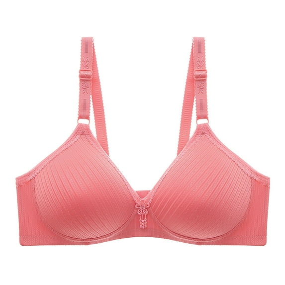 Bigersell Sports Bras for Women Deals Women's Bras Balconette Bra Style R425 V-Neck Full-Coverage Bras Hook and Eye Bra Closure Women Size V Neck Sports Bra Red 3XL