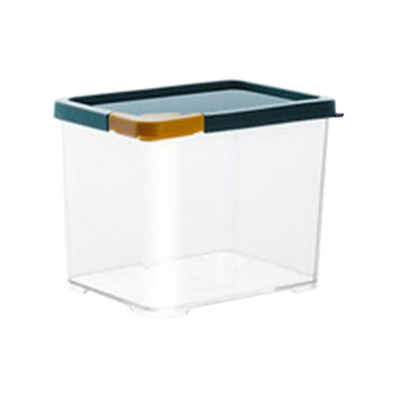 Bigersell Stackable Food Storage Containers with Lids Airtight Cereal Dispenser Dry Food Storage Containers Rice, Flour, Sugar Easy Open Canister Kitchen Pantry Storage Organization Blue One Size