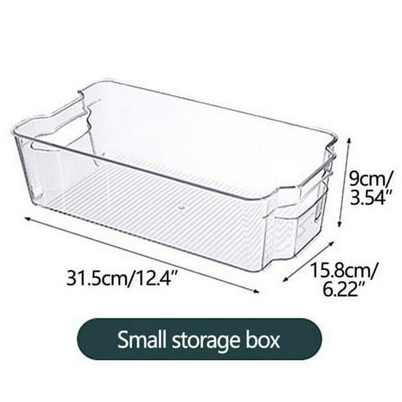 Bigersell Stackable Refrigerator Drawer Fridge Organizer Bins Pull Out Refrigerator Organizers and Storage for Fruit, Vegetable, Food, Drinks, Cereals Clear Fridge Containers A