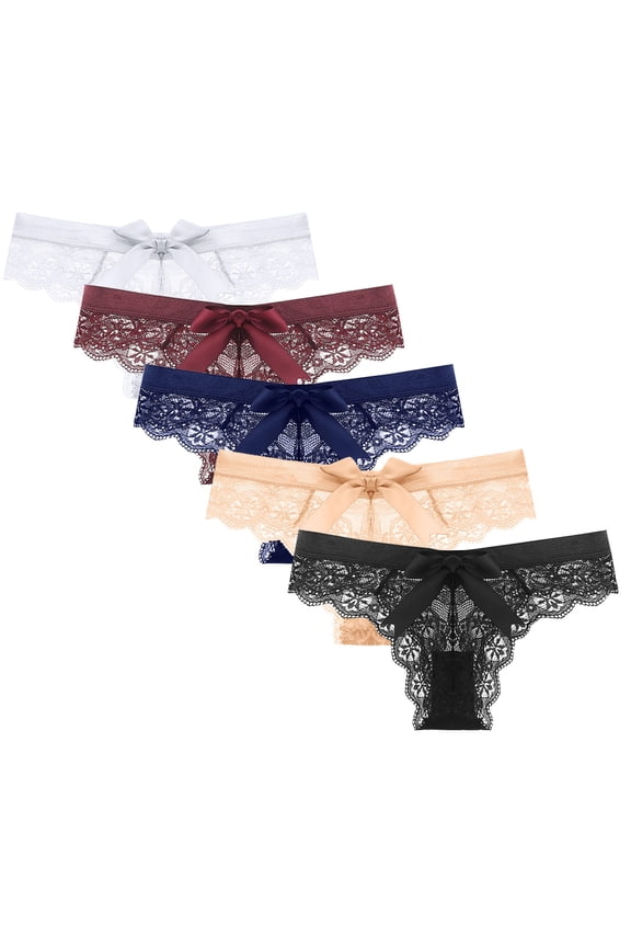 String Bikini Underwear for Women Clearance Cheeky Panties Women High Cut Panty Style P-726 Cotton Boyshort Panties Cotton Thongs Briefs Mid Waist Women's Briefs Multicolor M