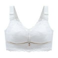 thumbnail image 1 of Bigersell Supportive Sports Bras for Women Sale Clearance Tshirt Bras for Women Training Bra Style B2016 V-Neck Pullover Bras Hook and Eye Bra Closure Women Size Plus Size Bras White XXL, 1 of 5