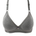 thumbnail image 1 of Bigersell T-Shirt Bra Women V-Neck Push up Bras Padded Bralette Comfortable Strap Floral Lace Bra Hook and Eye Closure Female Wire-Free Bra Comfortable Soft Sports Bras T-Dark Gray M, 1 of 4
