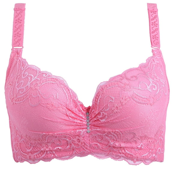 Bigersell Tank Top Bras for Women Tank Tops with Built in Bras Plus Size Push up Bras Fitted Bra Style B91 Padded Bras Women Padded Bra Women's T-Shirt Bra Hook & Eye Bra Closure , Watermelon Red XXL